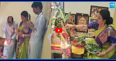 RK Roja Vinayaka Chavithi Celebration With Family 1