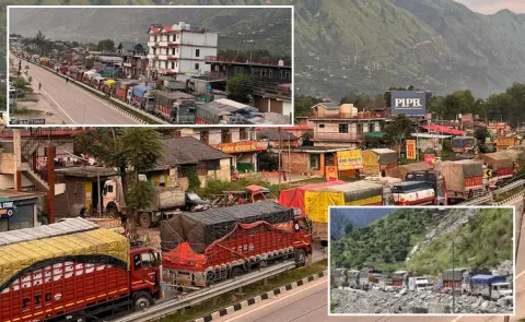 50 Km Traffic Jam On Chandigarh Kullu Highway