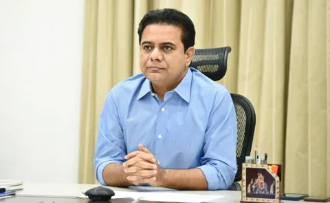 KTR teleconference with party leaders over local body elections in Telangana