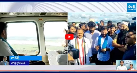 CM Revanth Reddy Holds Areal Survey Along With Minister Uttam Kumar Reddy In Flooded Areas  1