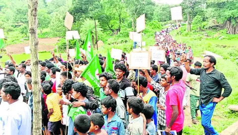 హైడ్రో పవర్‌ ప్రాజెక్టు వద్దంటూ గర్జించిన గిరిజనం