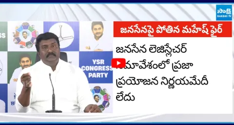 YSRCP Leader Pothina Mahesh Satires On Janasena Legislature Meetings In Visakhapatnam 2