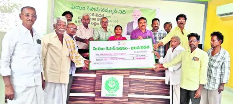 రైతు ఖాతాలకు నగదు జమ  