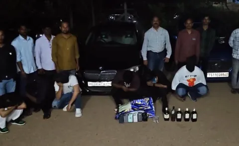 It Employees Drug Party At Chevella Farmhouse