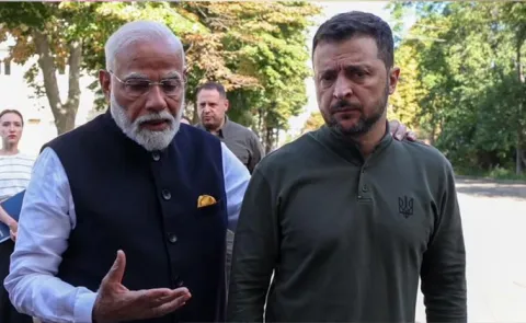 PM Modi speaks to Ukraine Zelenskyy ahead of meeting with Putin