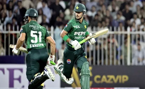 Saim Ayub, Hasan Nawaz make it two wins in two for Pakistan