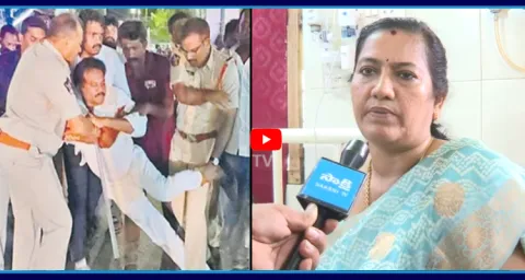 YSRCP Ashok Babu Wife Fire On Chandrababu Over AP Police Over Action  1