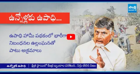 Chandrababu Govt Scam On Upadi Hami Pathakam Scheme 1