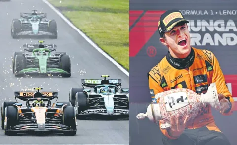 Lando Norris emerged triumphant in the Hungarian Grand Prix