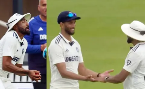 Mohammed Siraj Apologises To Prasidh Krishna After Dropping Harry Brooks Catch
