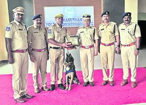 సత్తాచాటిన సింబా నార్కోటిక్‌ డాగ్‌ 