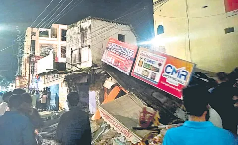 Gas Cylinder Blast at Medchal Market