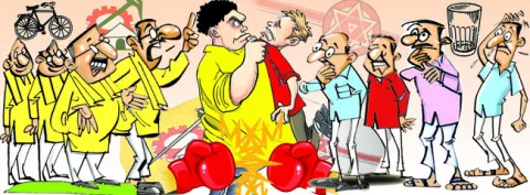 పదవుల కోసం సిగపట్లు