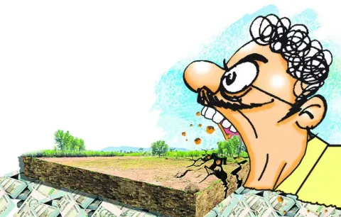 టీడీపీ నేత భూదందా