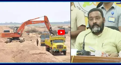 TDP MLA Bendalam Ashok Illegal Sand Mining In Srikakulam District  1