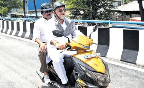 Bike Dcm Dk Shivakumar Rode Has Rs 18 5k In Traffic Penalties