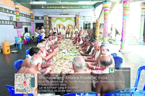 సోమారామంలో ఆదాయం లెక్కింపు 
