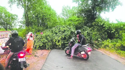 దంచికొట్టిన వాన 