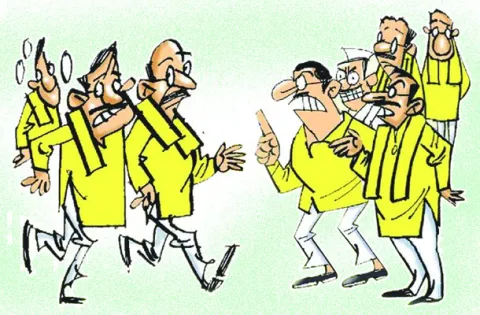 ప్రచారంలో టీడీపీ వర్గీయుల రగడ 