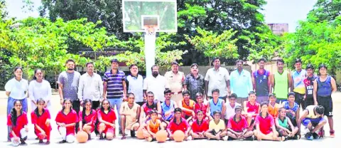 జిల్లా స్థాయి బాస్కెట్‌బాల్‌ జట్టు ఎంపిక 