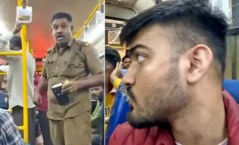 BMTC Conductor Slaps Passenger