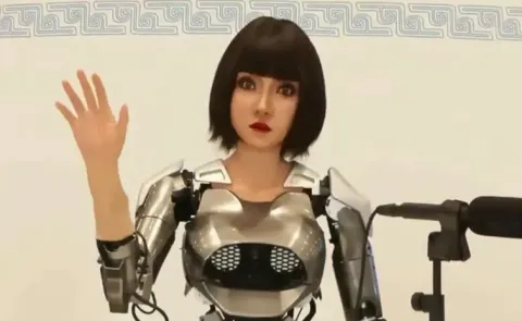 Chinese Humanoid Robot Opinion About India At SCO Summit5