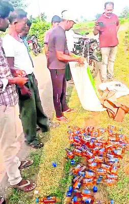 కల్తీ మద్యం బాటిళ్ల స్వాధీనం 