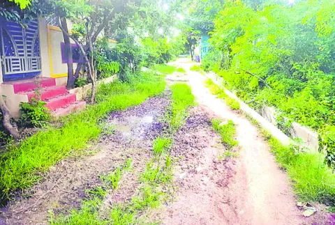  Internal road condition in Lakshmi Prasanna Colony in Gajwel Municipality