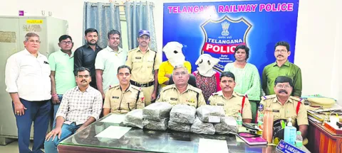 14.9 కిలోల గంజాయి స్వాధీనం 