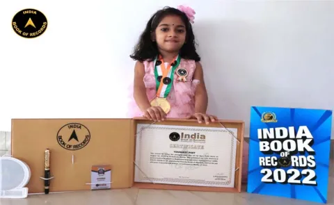 4th Class Student of Vibgyor High Btm became the Youngest Poet 