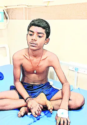 చెట్టు కొమ్మ తొలగిస్తుండగా.. 