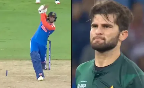 Abhishek Sharma gives taste of own medicine to Shaheen Afridi