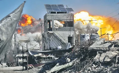 32 killed after barrage of Israeli airstrikes in Gaza City