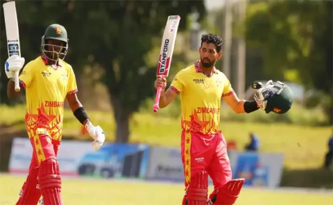 Zimbabwe Scored Huge Total Against Namibia In 1st T20I
