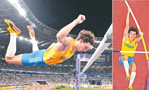 Armand Mondo Duplantis Claims pole vault gold and sets 14th world record5