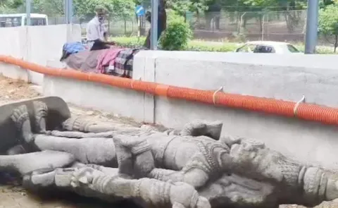 TTDs negligence towards the statue of Lord Vishnu Bhumana