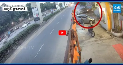 Road Accident Caught in CCTV at Uppal Hyderabad3
