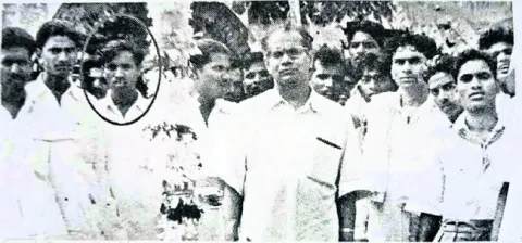  Gadala Seetharamaiah (in the circle) with Puchalapalli Sundarayya