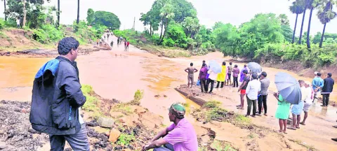 ఏజెన్సీలో భారీ వర్షం 
