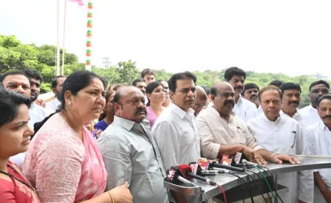 BRS KTR Key Comments On Sep 17th AT Telangana Bhavan