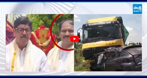 Massive Road Accident In Nellore 9