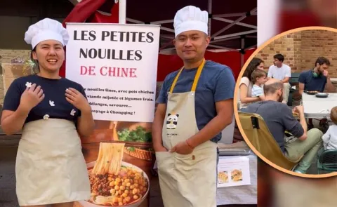 A Chinese PhD graduate Earns Rs 1 Lakh A Day by running a noodle stall