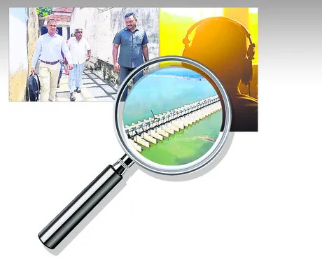 CBI officials at Vaman Rao house