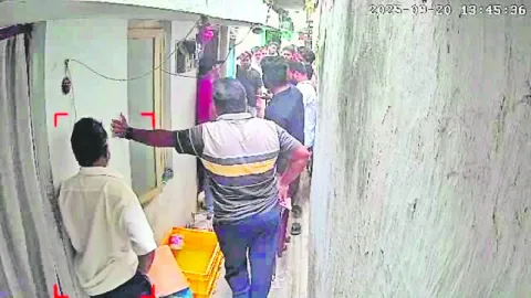 టీడీపీ సానుభూతిపరుడి గూండాగిరి 