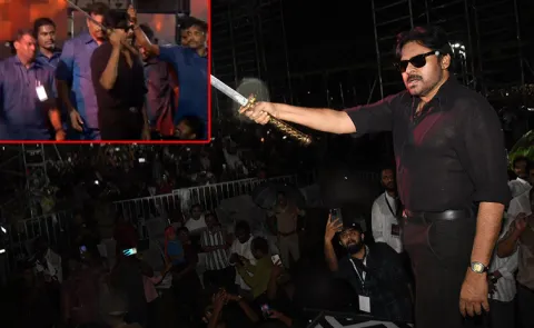 Pawan Kalyan OG Movie Event Incident Video Viral