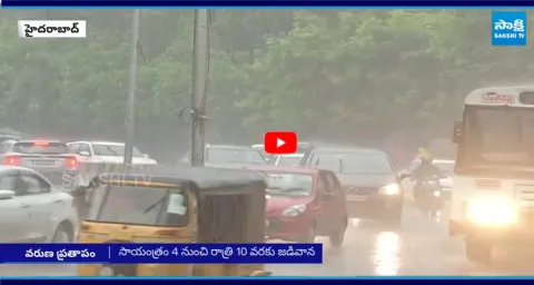 Heavy Flood Water in Hyderabad Roads due to Rainfall  3