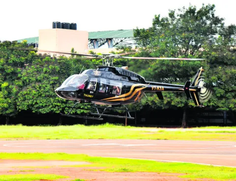 తుమకూరు దసరాలో హెలీరైడ్‌