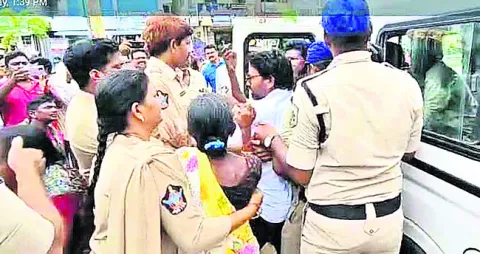 క్వారీ బాధితుల దీక్ష భగ్నం 