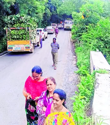 నల్లమలలో ట్రాఫిక్‌ జామ్‌ 