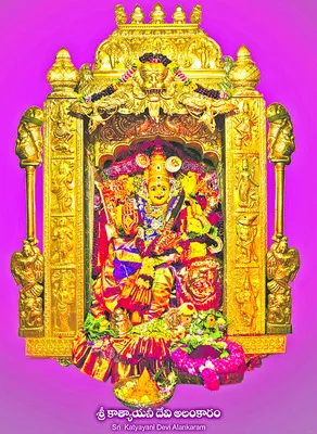 నేటి అలంకారం శ్రీ కాత్యాయనీ దేవి 